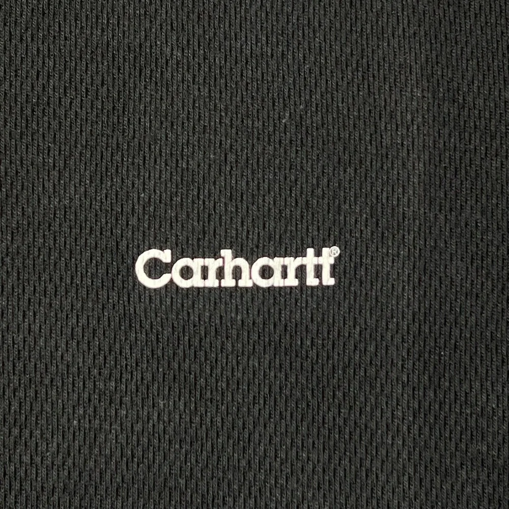 Carhartt Heavyweight Cotton Thermal‎ Crewneck Top Black Men's Size S VTG NWT - Picture 5 of 16
